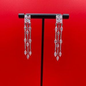 Nadri Tri-Strand Stunning Dangle Earring